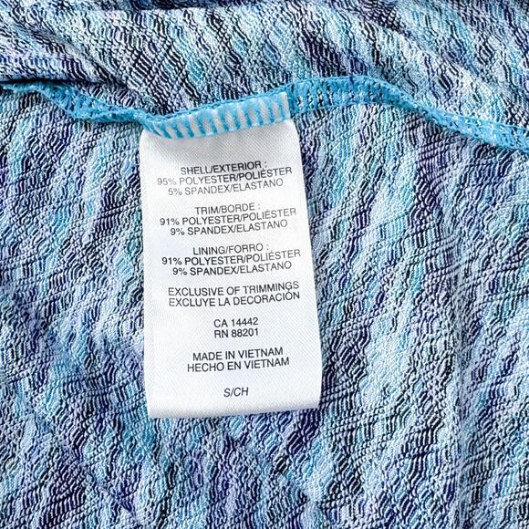 MPG Activewear Blue Marl Dress - Polyester/Spandex Medium - Picture 7 of 8